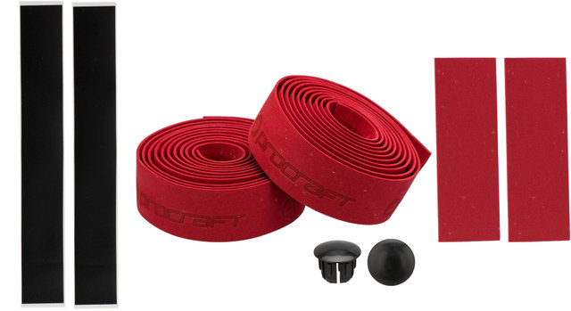 Cork Solid Colour Handlebar Tape - red/universal