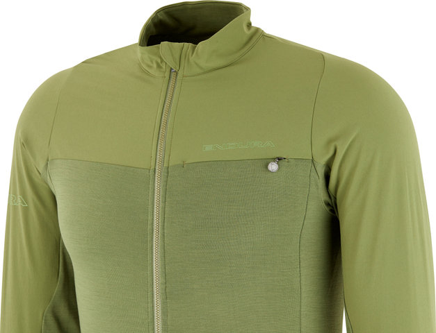 Endura Maillot GV500 L/S - olive green/M