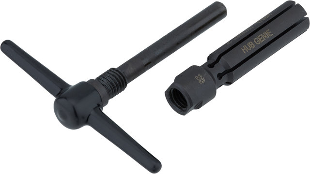 Unior Bike Tools Hub Genie 1758/4 para el desmontaje de tapas de extremos - negro/20 mm