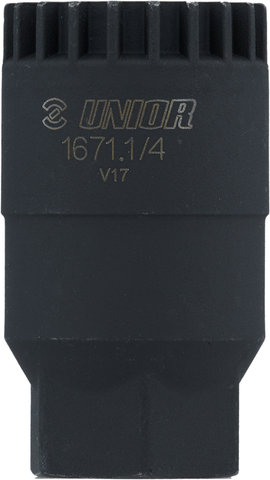 Unior Bike Tools Bottom Bracket Tool 1671.1/4 for Shimano Cartridge & ISIS - black/universal