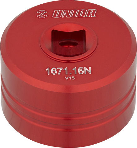 Unior Bike Tools Herramienta de ejes de pedalier 1671.16N - red/universal