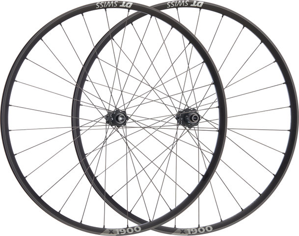 DT Swiss Juego de ruedas X 1900 SPLINE 25 Disc Center Lock 29" - negro/29" set (RD 15x100 + RT 12x142) Shimano