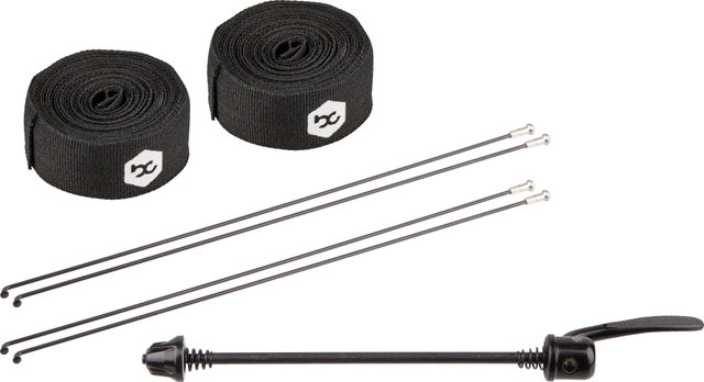 bc basic Juego de ruedas Trail XT Disc Center Lock 29" - negro | 29" set (RD 15x100 + RT 10x135) Shimano