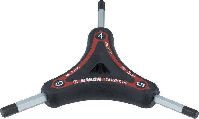 Unior Bike Tools Clef Hexagonale en Y 4 - 6 mm 1781/2HX - red/universal