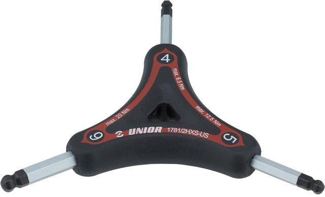 Unior Bike Tools Y-Schlüssel Innensechskant mit Kugelkopf 1781/2HXS - red/universal