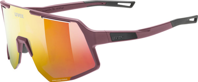 uvex Sequence CV Glasses - burgundy matt | mirror red