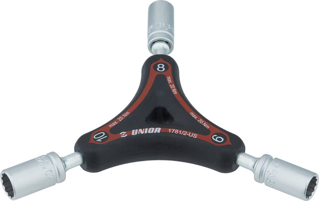 Unior Bike Tools Clef à Douille en Y 1781/2 - red/universal