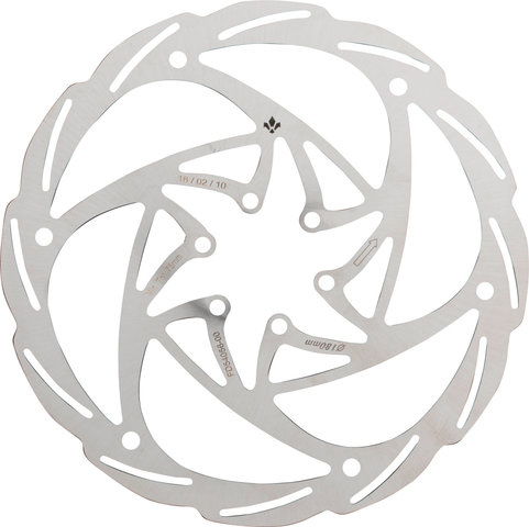 Monolitic 6-Bolt Brake Rotor - silver/180 mm