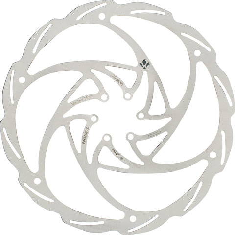 Monolitic 6-Bolt Brake Rotor - silver/220 mm