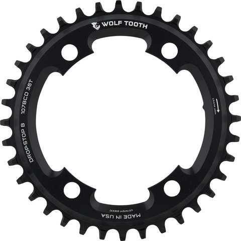 Wolf Tooth Components Plato 107 BCD para SRAM - black/36 dientes