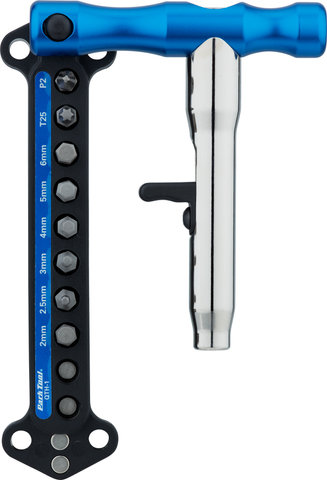 ParkTool Mango en T de cambio rápido con puntas QTH-1 - azul-plata/universal