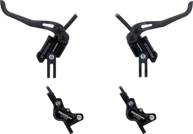 Trickstuff Piccola Carbon HD Front+Rear Disc Brake Set - black/set (front+rear)