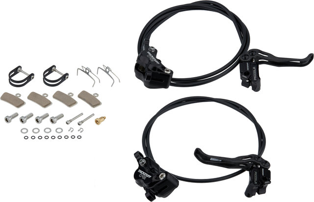 Set de frenos de disco Piccola Carbon HD d+t - negro/set (RD + RT)