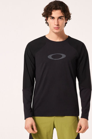 Oakley Camiseta de manga larga Seeker Airline - blackout/M
