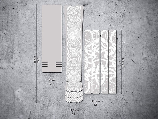 DYEDBRO E-bike Frame Protection Film Set - viking white