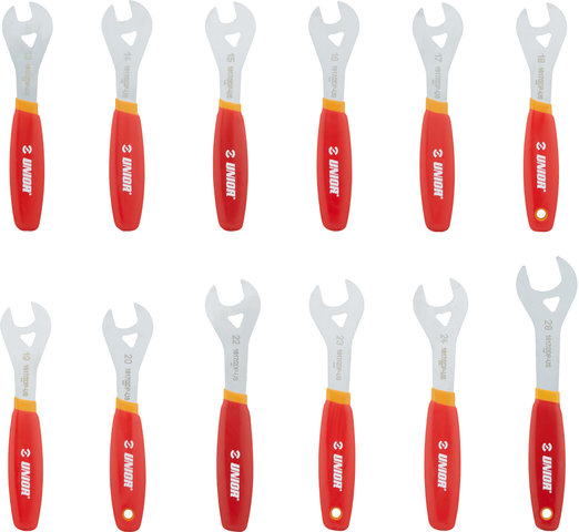 Unior Bike Tools Cone Wrench Set 1617/2DPCB - red/universal