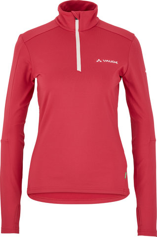 VAUDE Suéter de fleece para damas Womens Livigno Halfzip II - crimson red/36