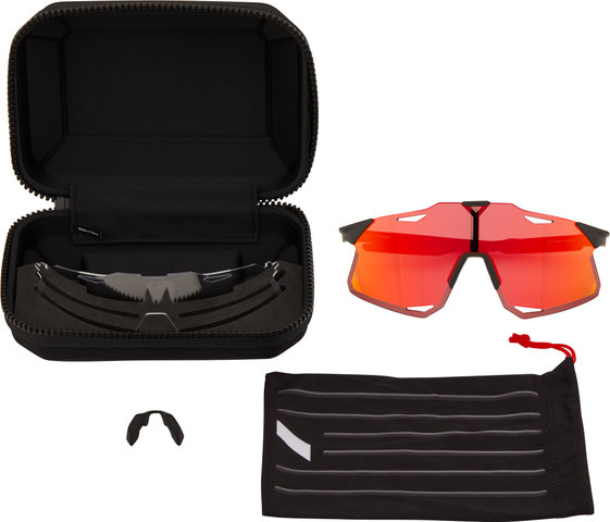 100% Gafas deportivas Hypercraft Hiper - matte black/hiper red multilayer mirror