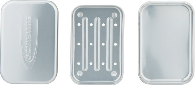 Schwalbe Caja de aluminio para Natural Bike Soap - plata/universal
