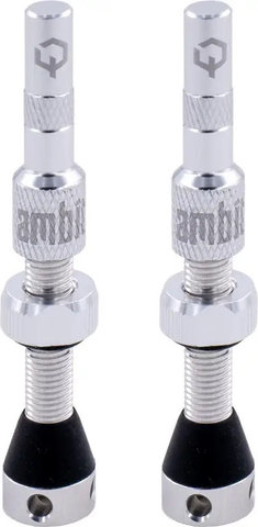Ambit Components Válvulas Tubeless Realm - plata | Válvula Presta (SV) | 40 mm