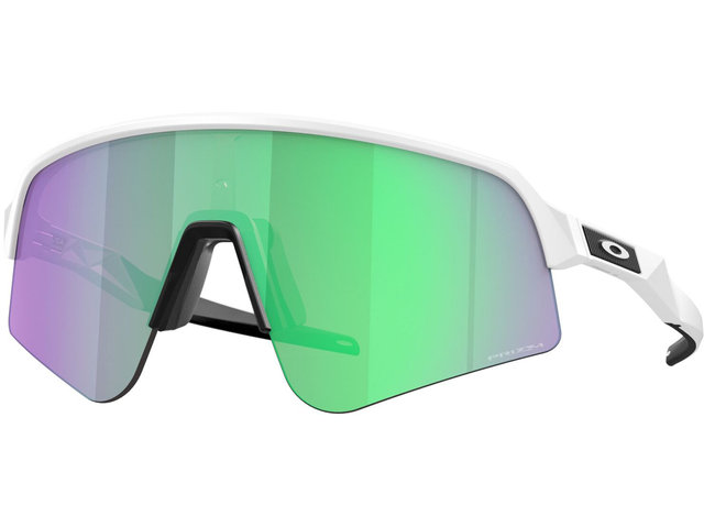 Sutro Lite Sweep Sports Glasses - matte white/prizm road jade