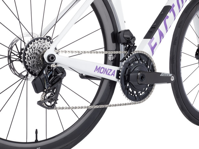 Factor MONZA Force PM Carbon Road Bike 28" - white-purple/28"/M/48 mm