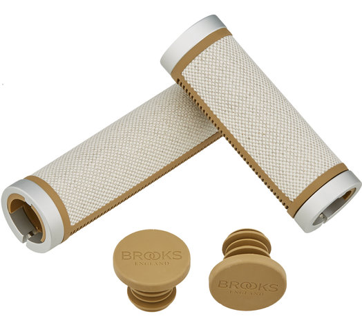 Brooks Cambium Rubber Handlebar Grips for One-Sided Twist Shifters - natural/130 mm / 100 mm