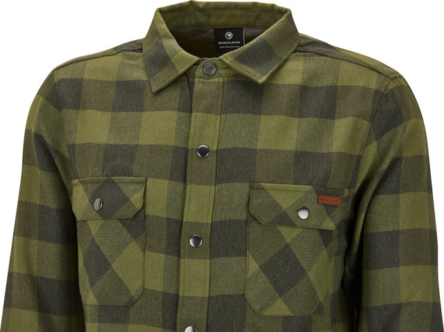 Endura Camisa Hummvee Flanell - bottle green/M