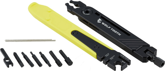 Trail Tool Multitool mit Wolf Tooth 8-Bit Pack Pliers Kombizange - schwarz-gelb/universal