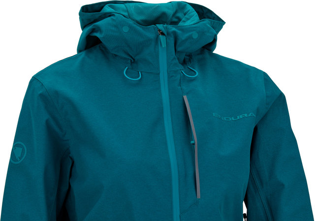 Hummvee Waterproof Hooded Women's Jacket - deep teal/S