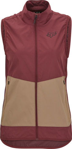 Gilet Womens Ranger Wind - dark maroon/S