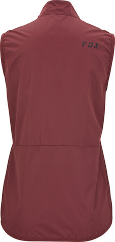 Gilet Womens Ranger Wind - dark maroon/S