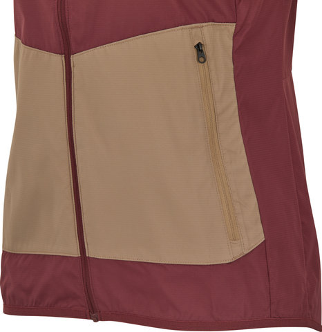 Gilet Womens Ranger Wind - dark maroon/S