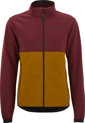 Fox Head Chaqueta Ranger Fire Fleece Crew - dark maroon/M