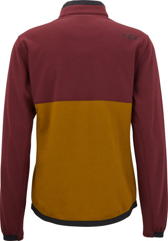 Ranger Fire Fleece Crew Jacke - dark maroon/M