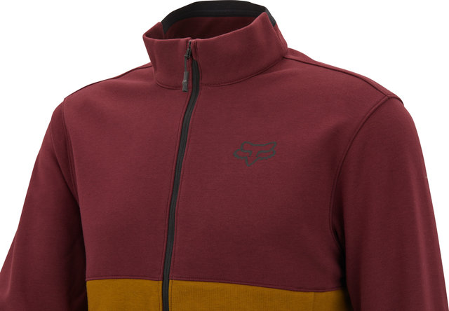 Fox Head Chaqueta Ranger Fire Fleece Crew - dark maroon/M