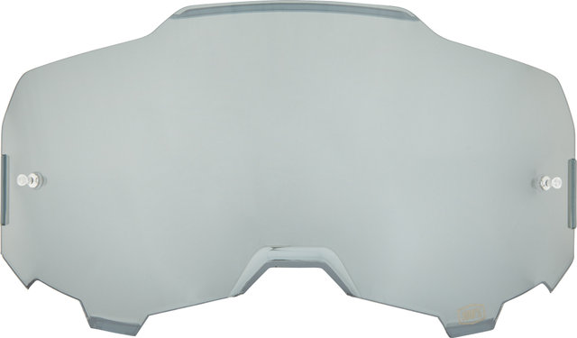 100% Mirror Spare Lens for Armega Goggles - silver mirror/universal