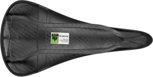 Selle en Carbone avec Cuir Komm-Vor+ - carbone-noir mat/130 mm