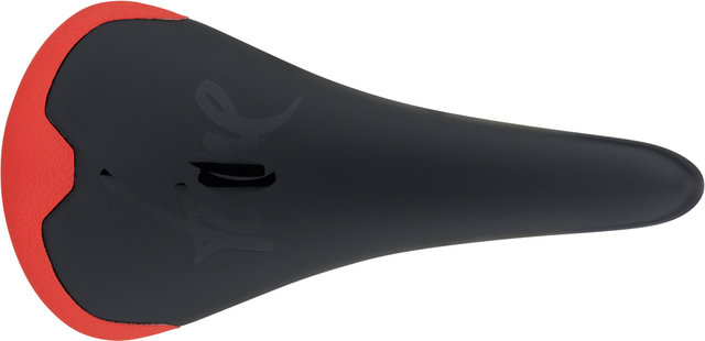 Selle en Carbone avec Cuir Komm-Vor+ - carbone-rouge mat/130 mm