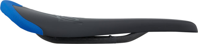 Selle en Carbone avec Cuir Komm-Vor+ - carbone-bleu mat/130 mm
