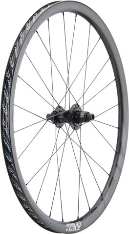 Zipp Juego de ruedas 202 Firecrest® Carbon Tubeless Disc Center Lock - black/Juego 28" (RD 12x100 + RT 12x142) SRAM XDR