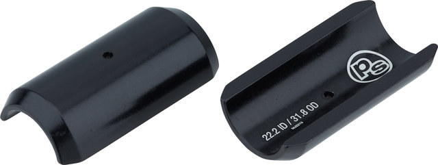 Guidon Courbé Sunrise 22.2 + Adaptateur pour Attache de 31.8 mm - black/820 mm 14,7°
