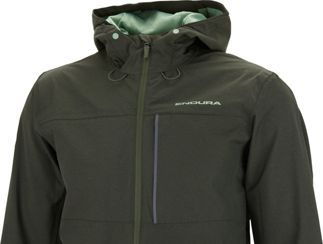 Endura Hummvee Waterproof Hooded Jacke - bottle green/M