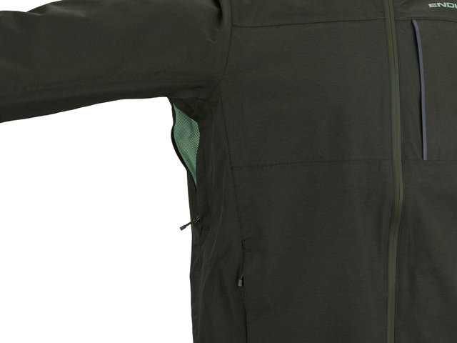 Hummvee Waterproof Hooded Jacke - bottle green/M