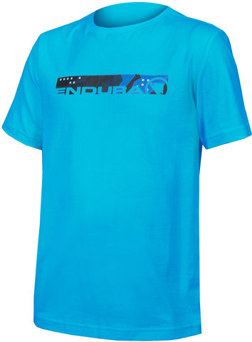 Kids One Clan Organic Camo Shirt - electric blue/146 - 152