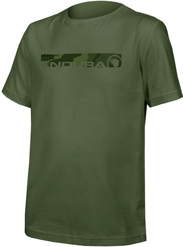 T-Shirt Kids One Clan Organic Camo - olive green/146/152