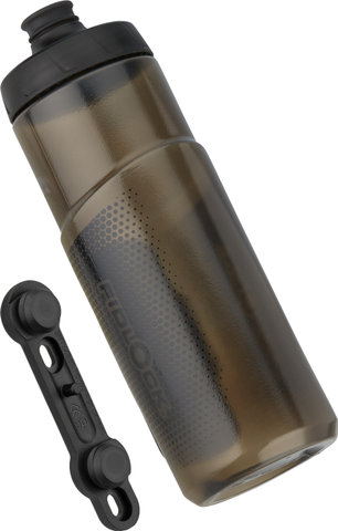 FIDLOCK Botella de agua TWIST de 600 ml con sistema de montaje en base para bicicleta - negro-transparente/600 