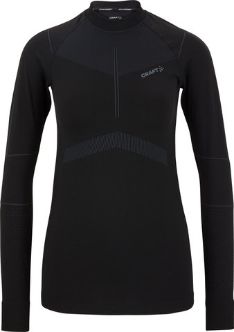 Women's Active Intensity Crew Neck L/S - black-asphalt/S