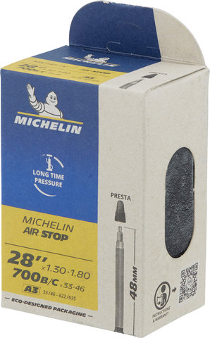 Michelin Cámara de aire A3 Airstop para 28" - universal/33-46 x 622-635 SV 48 mm