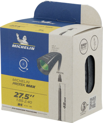 Michelin Cámara de aire B4 Protek Max para 27,5" - universal/27,5 x 1,85-2,4 SV 48 mm